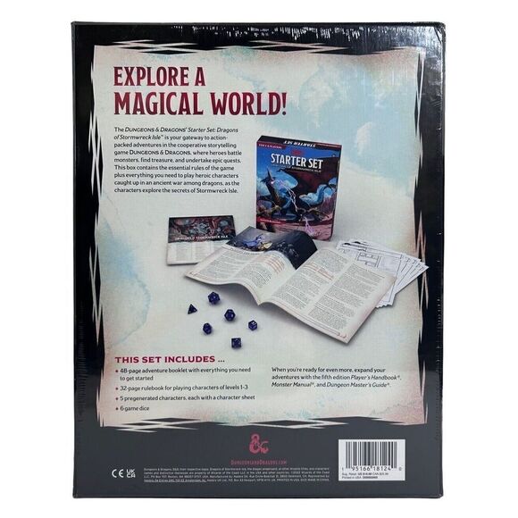 Dungeons & Dragons Dragons of Stormwreck Isle Starter Set “NIB” - Picture 2 of 3